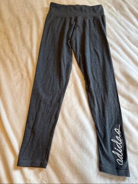 Adidas 23” Script Print Cotton Leggings